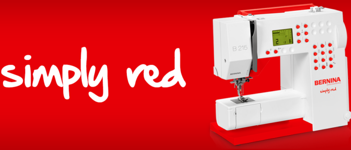 The all new BERNINA 215 Simply Red