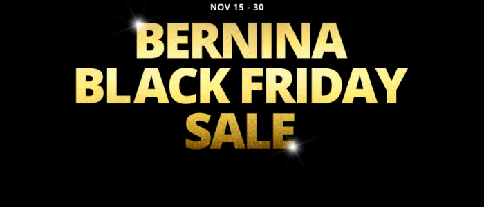 BERNINA Black Friday Sale
