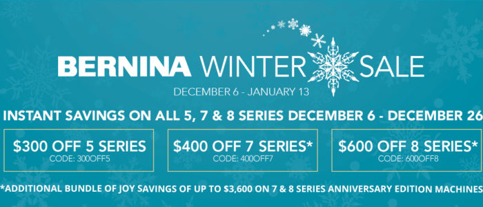 BERNINA Winter Sale 2018